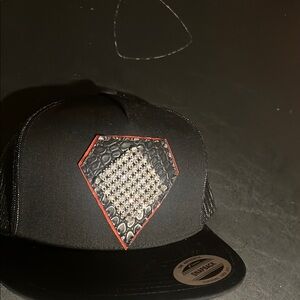 Snapback Hat with Diamond Design